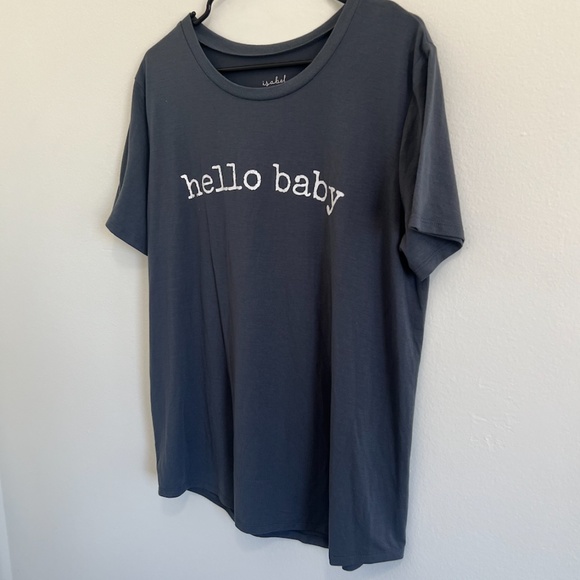 NWOT Isabel Maternity Hello Baby Short Sleeve Tee - Picture 2 of 7